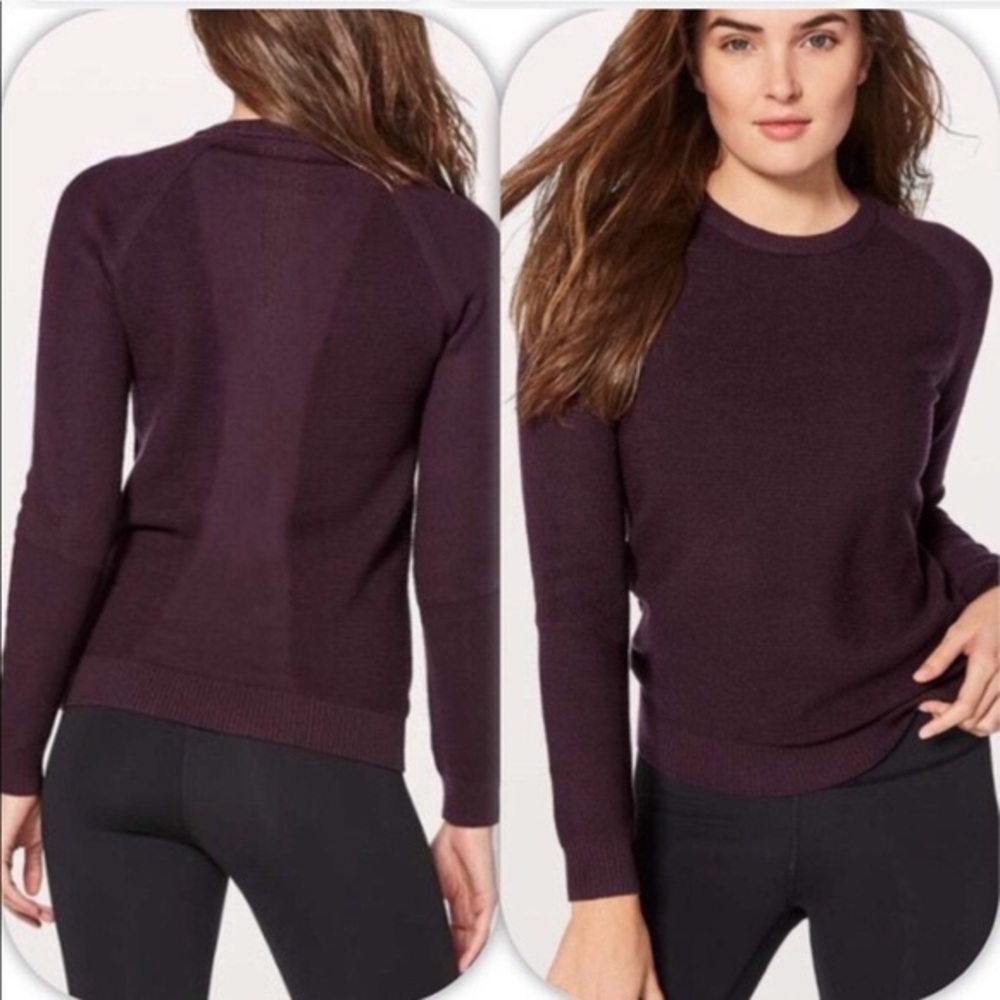 Dark red lululemon sweater